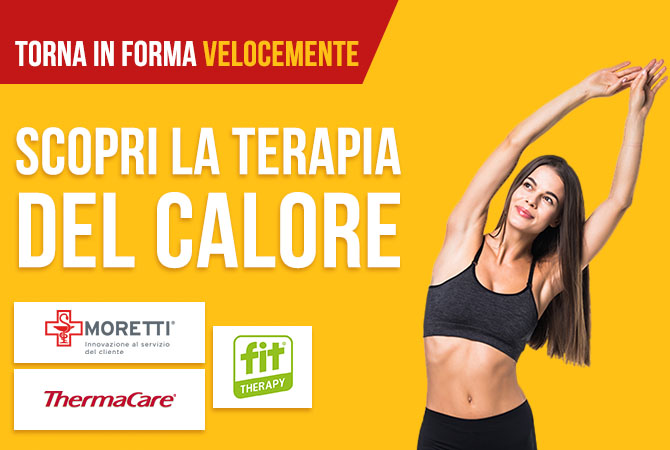 terapia del calore moretti, thermacare, fitherapy.