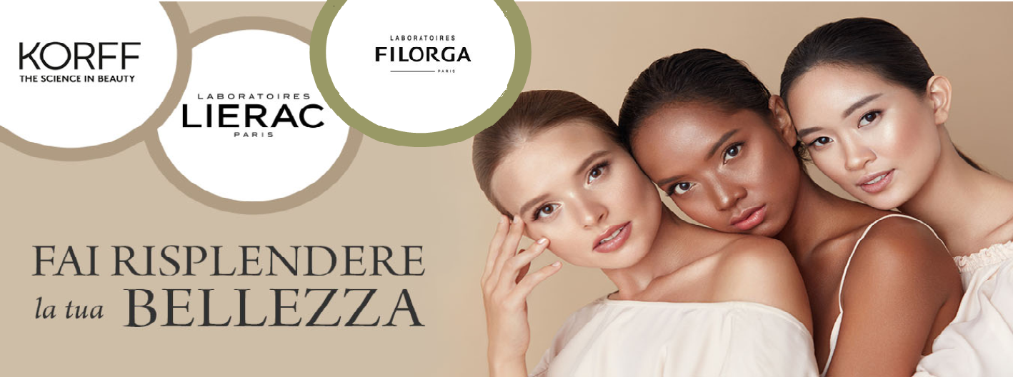 fai risplendere la tua bellezza con i prodotti Korff e Lierac