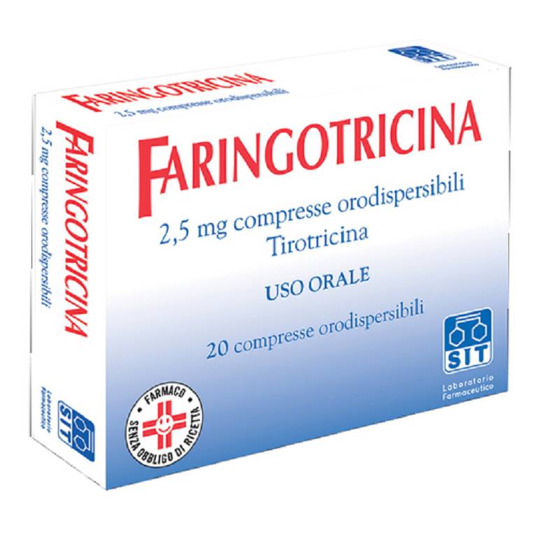 FARINGOTRICINA*20CPR ORO 2,5MG