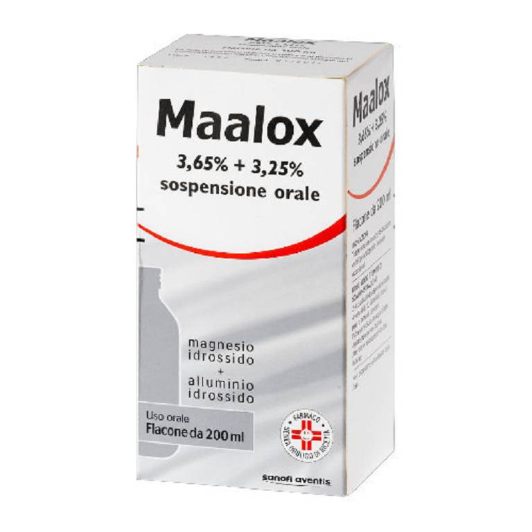 MAALOX*OS SOSP 200ML3,65+3,25%