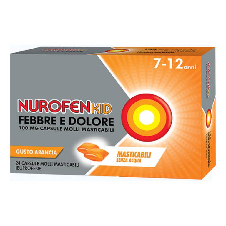 NUROFENKID FEBBRE D*24CPS100MG