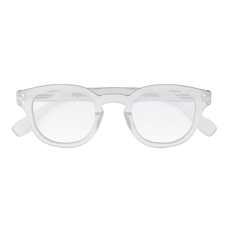 POPME GLASSES ICE WHITE +1