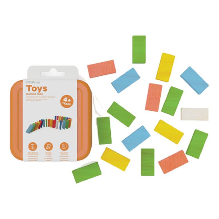 POPME WOODEN DOMINO RACE