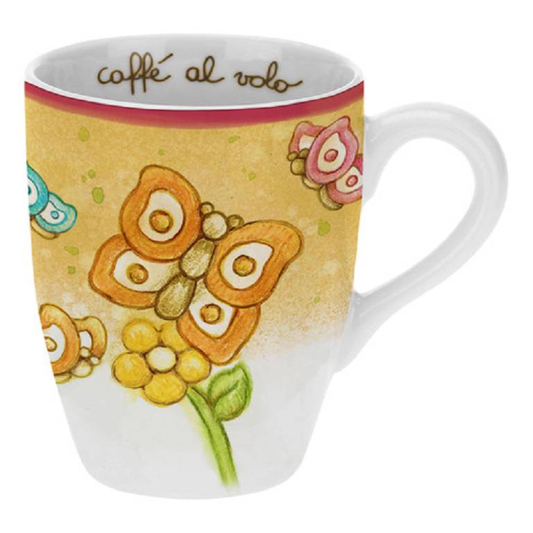 SET TAZZINE CAFFE' FARFALLA2PZ