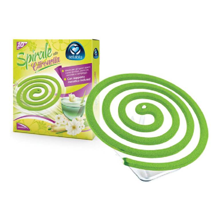 SETABLU SPIRALE CITRONELLA 10P